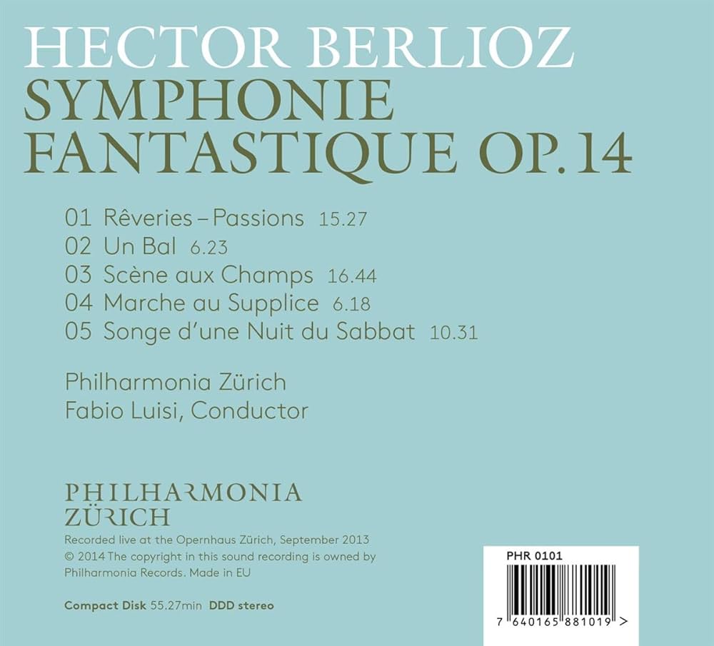 アート・デザイン・音楽 Berlioz - Symphonie Fantastique Op. 14 Berlioz: Symphonie fantastique, Op. 14 (1962 Recording